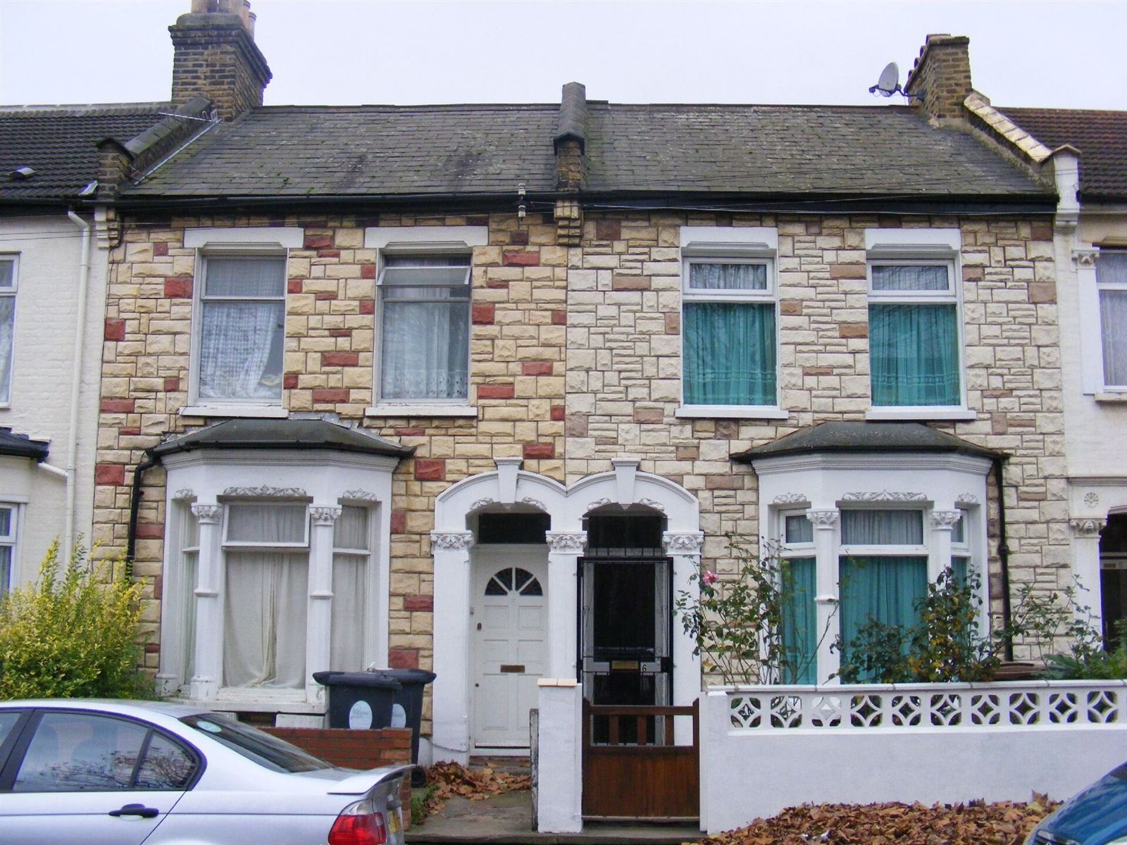 A pair of terraced houses in east London
