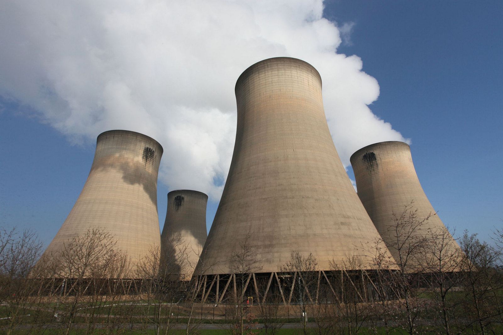 Cooling towers at Drax power station, North Yorkshire